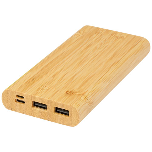 Power bank da 10,000 mAh in bamb&ugrave; 